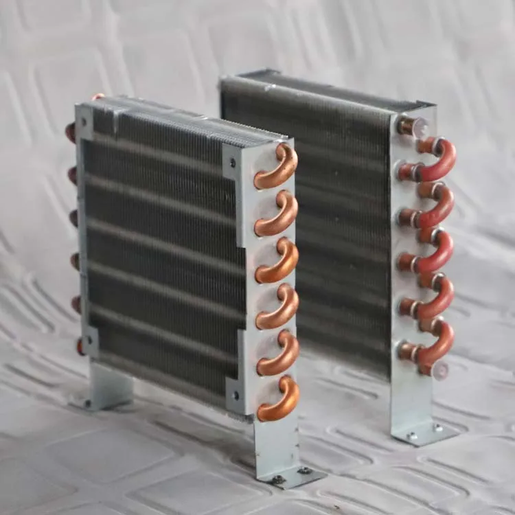 CP2x6x120MM mini wind copper tube cold fin condenser radiator with 120x120mm fan