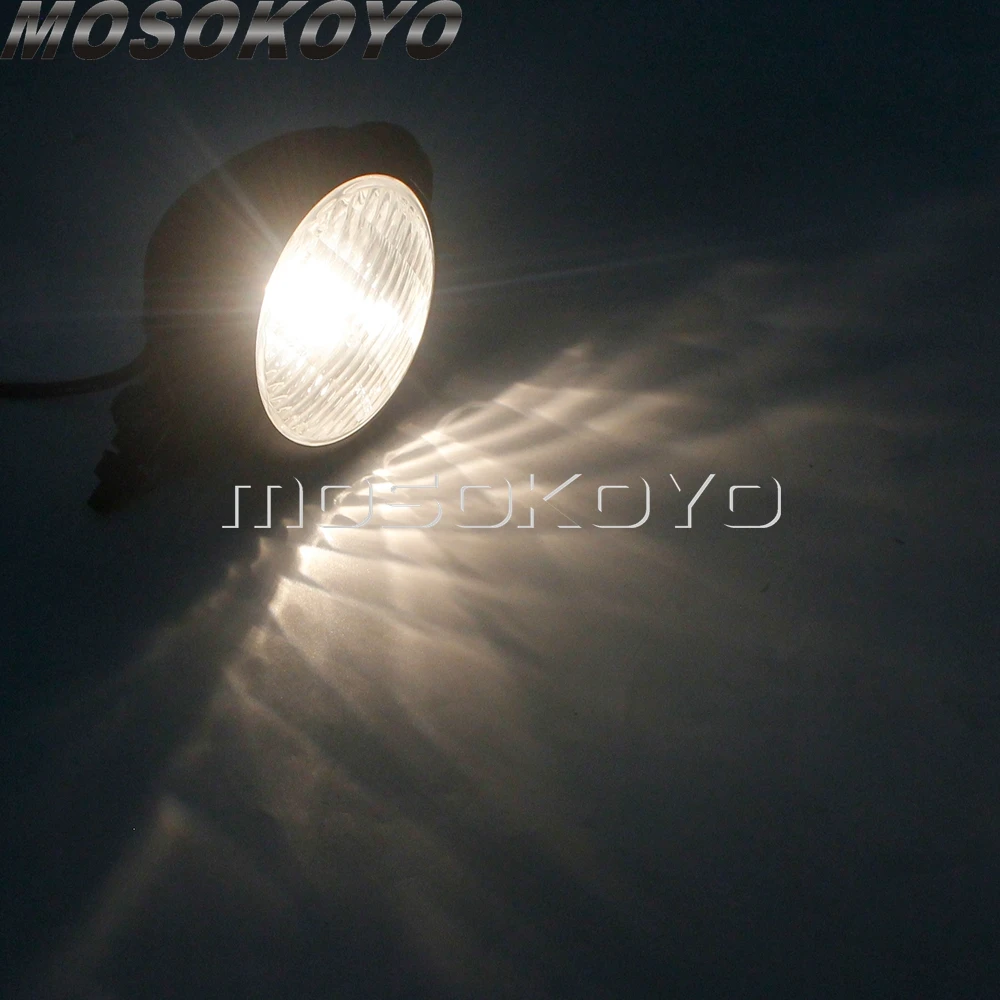 Motorcycle Yellow Lamp Housing 4.5 Inch H4 Headlight Amber Lamp for Harley Bobber Chopper Custom Bikes Scrambler Headlamp Light