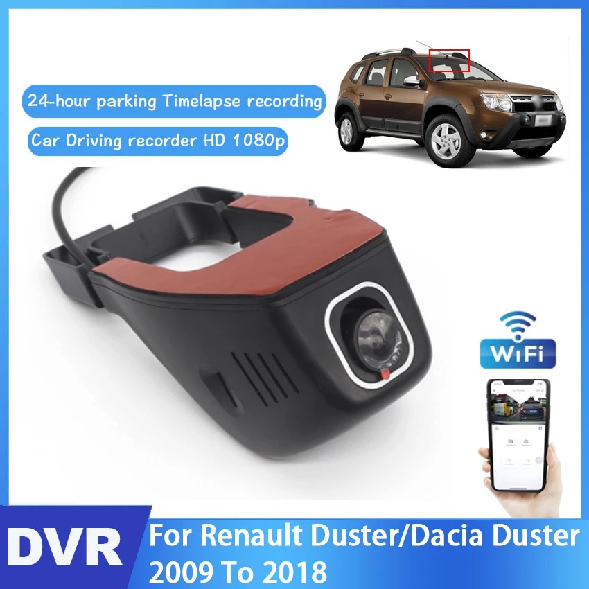 Car DVR Dash Cam For Renault Duster/Dacia Duster 2009 2010 2011 2012 2013 2014 2015 2016 2017 2018 Auto Dual Lens Full HD 1080P