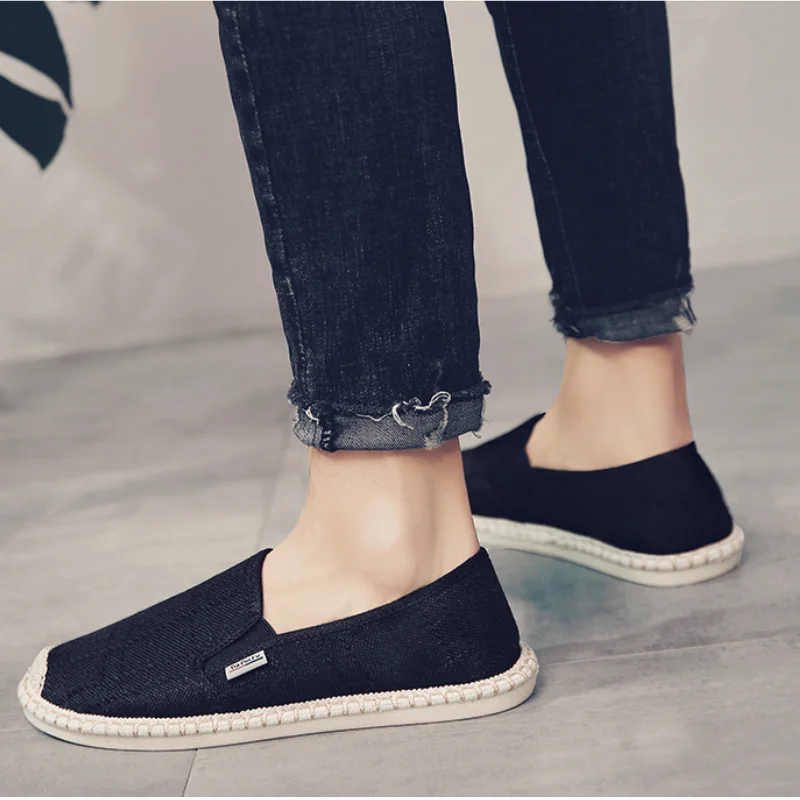 New Fisherman Shoes Men Summer Slip on Loafers Men\'s High Quality Canvas Shoes Male Sneakers Trend Comfortable Walking Shoes