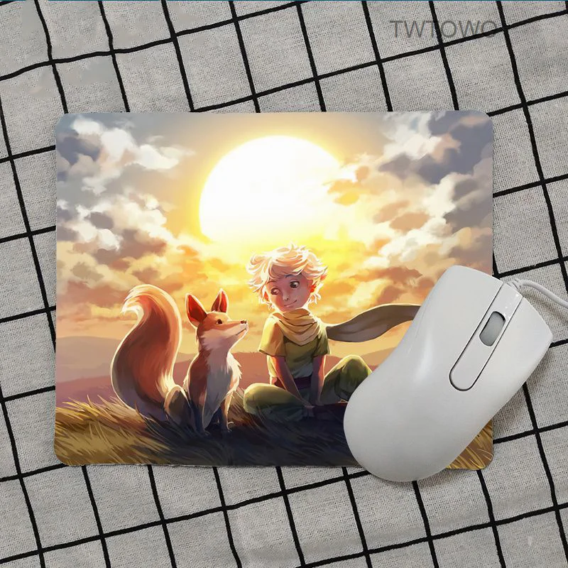 O Pequeno Príncipe e Fox Gaming Mouse Pad, Padrão de Design DIY, Alta Qualidade, Mais Vendidos, Atacado