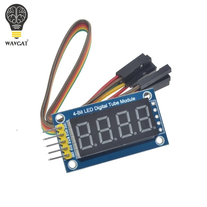 4 bity cyfrowy w kształcie tuby moduł wyświetlacza LED cztery szeregowe dla sterownika Arduino 595 — zdjęcie 4