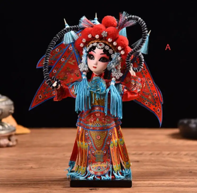 

New Resin doll Peking Opera facial makeup decoration Chinese special gift souvenir