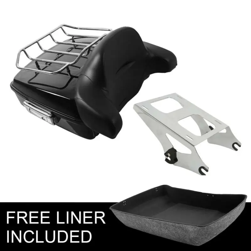 

Motorcycle Chopped Pack Trunk Backrest Luggage Rack For Harley Tour Pak Touring Road King Road Glide Street Glide 2014-2020