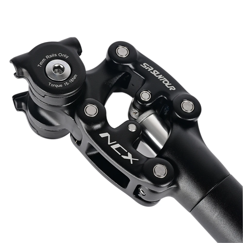 Sr sunTour ncx自転車衝撃吸収トラベルシートポスト350x27.2mm/28.6