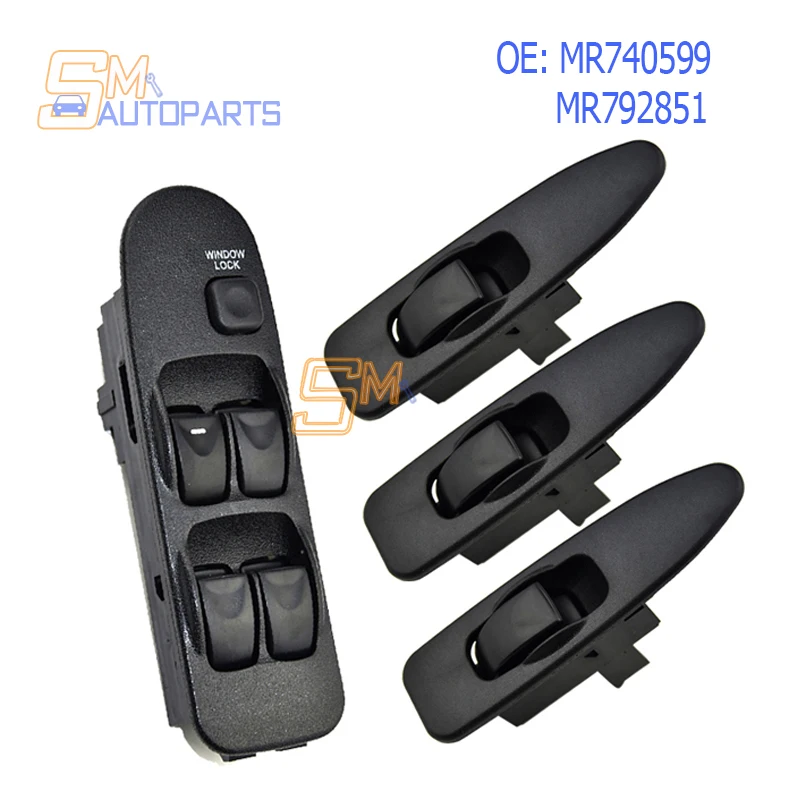 Set For Mitsubishi Space Star Window Switch Front Left Right For Mitsubishi Carisma MR740599 MR792851