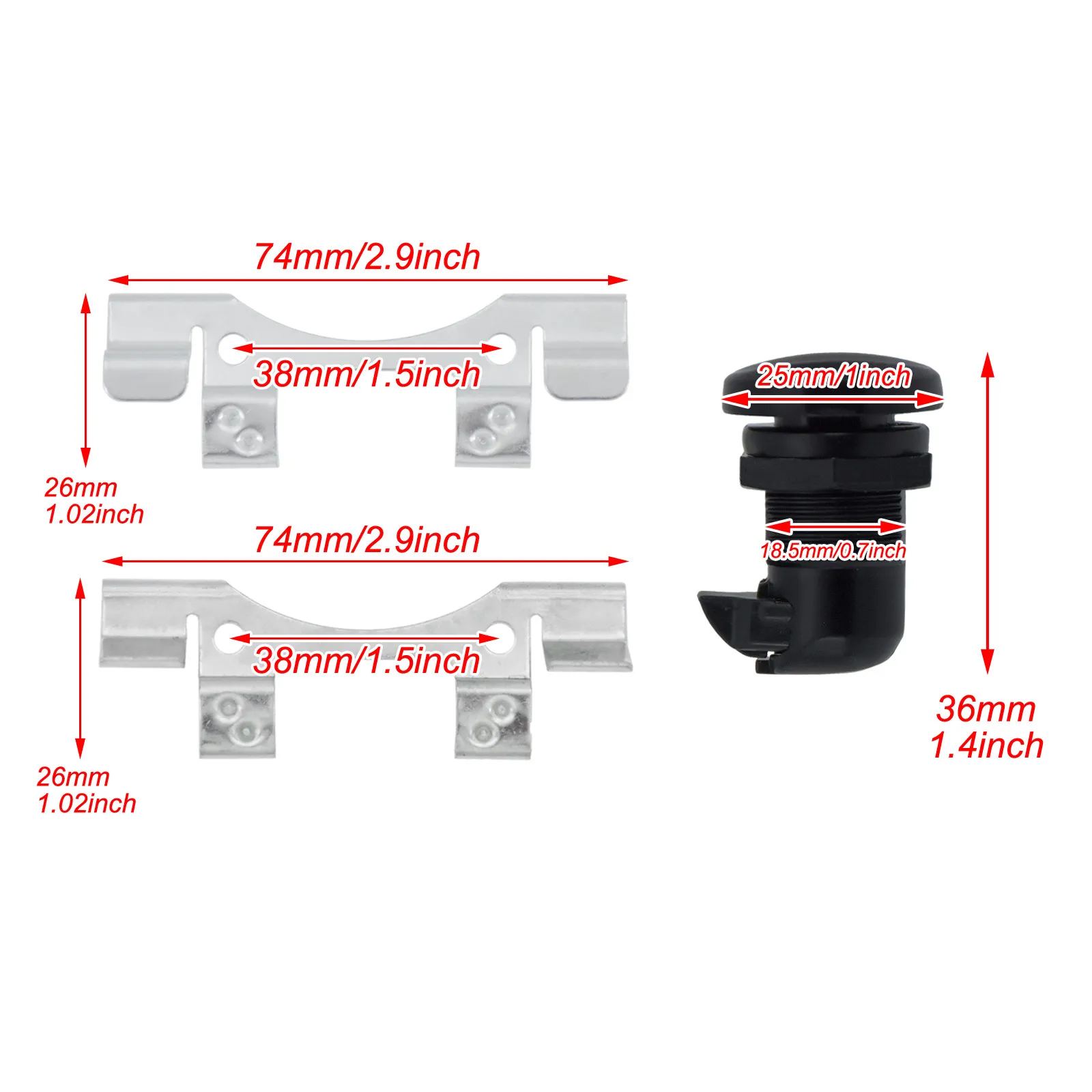 Motorcycle CNC Door Latch Push Button Gas Oil Cap Tank Black/Chrome For Harley Touring Street Electra FLTR FLHX FLHTK 1992-Up