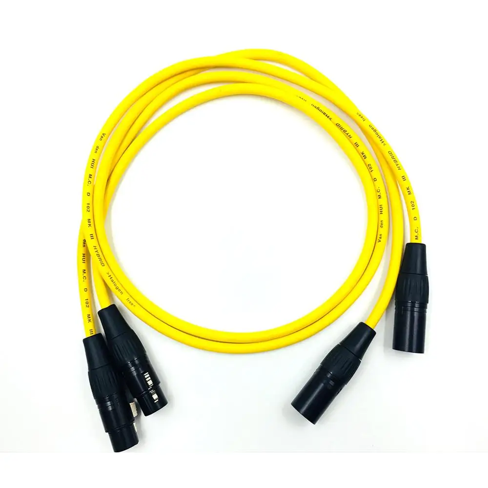 1 Pair Hifi 2 XLR Male to Female Balance Audio Cable High performance 3 Pin XLR Connectors Microphone XLR Cable