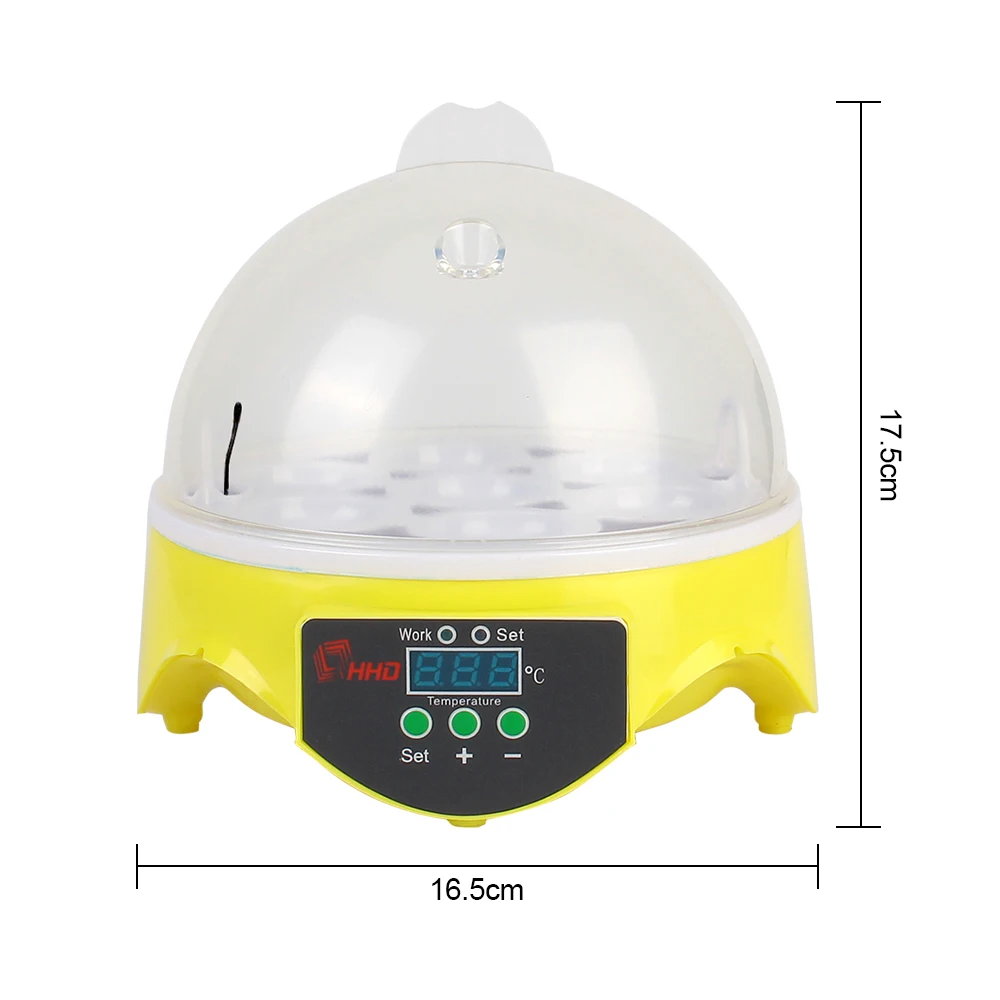 Imagem -06 - Mini Incubadora Automática de Ovos com Temperatura Digital Ajustável Frango Pato Pássaro Pombo Aves Domésticas Ovos Criadeira