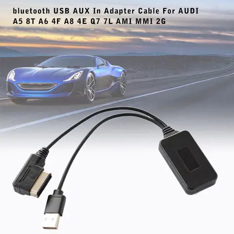 블루투스 USB AUX 인 어댑터 케이블, 자동차 2G AMI MMI 음악 USB 소켓 미디어 인터페이스, AUDI A5 8T A6 4F A8 4E Q7 7L 용, 12cm 블루투스 USB AUX 인 어댑터 케이블, 자동차 2G AMI MMI 음악 USB 소켓 미디어 인터페이스, AUDI A5 8T A6 4F A8 4E Q7 7L 용, 12cm