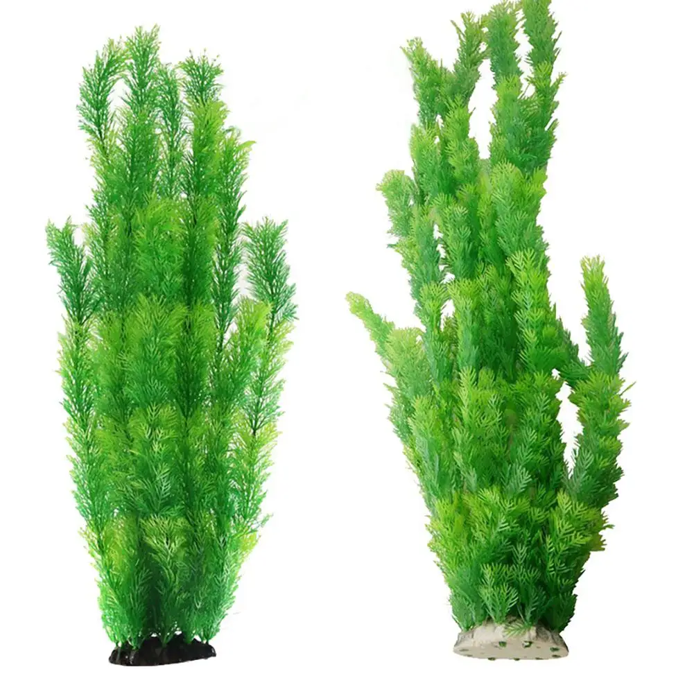 HiMISS 60CM Aquatic Fish Tank Landscape Aquarium Decor Green Artificial Plastic Water Grass Weed Plant Ornament Home Decoration