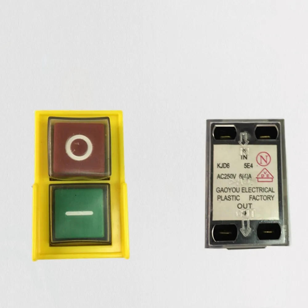 1Pcs  Original Electromagnetic switch, KJD6 5E4 Switch, Control Box Switch for Drill Machine AC 250V 6(4)A
