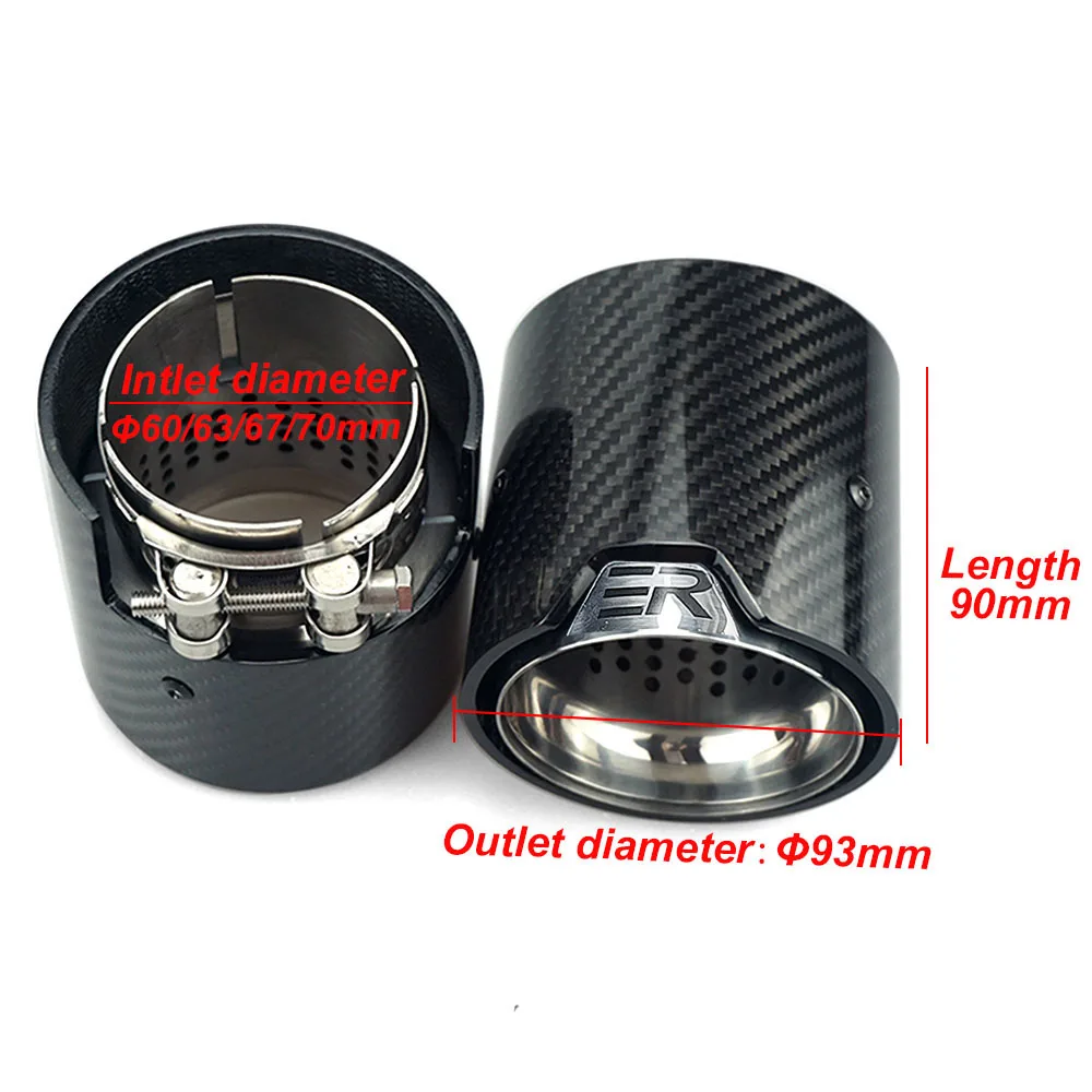 1piece Carbon Fiber Muffler tip fit for Modified car MPerformance Exhaust  M2 F87 M3 F80 M4 F82 F83