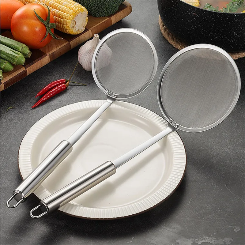 Super Fine Mesh Stainless Steel Colander Oil Strainer Food Filter Skimmer Flour Sieve Kitchen Kitchenware Cooking Utensils