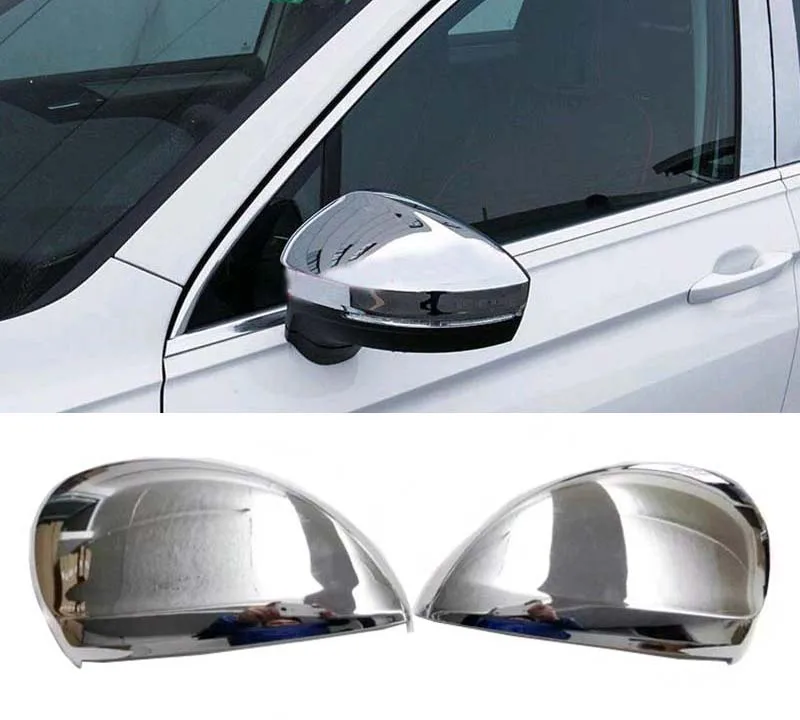 

New ABS Rearview Mirror Cove Trim 2pcs for Volkswagen VW Tiguan 2016 2017