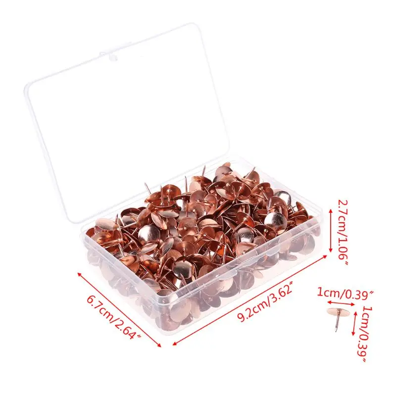 400pcs Metal Thumbtack Drawing Pins Pushpin Cork Board Photo Wall Map Markers PXPA