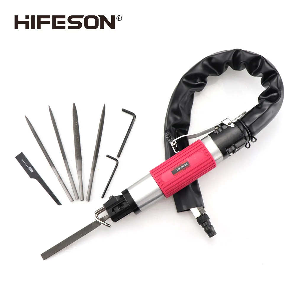 HIFESON Powerful AF10 Pneumatic File Reciprocating File Air File Saw Dual-use Trimming Air Saw Grinding Machine