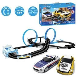 Electric Double Remote Control Car Racing Track Toy Autorama Professional Circuit Voiture Electric Railway Slot Race Car Kid Toy