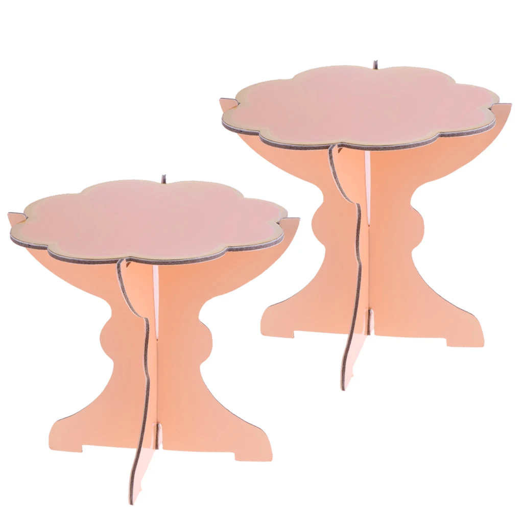 2 Pieces Wedding Cupcake Stands Dessert Display Plate Cake Stand for Baby Showers Party