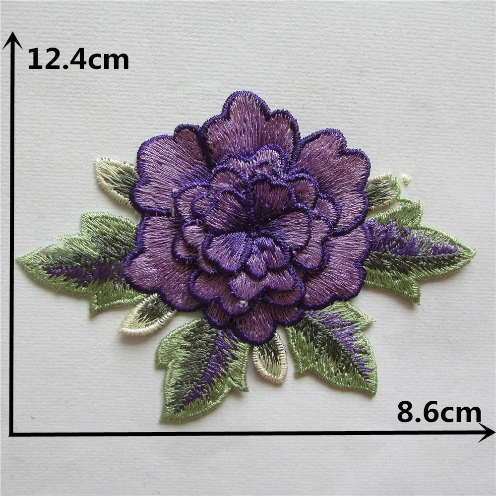 High quality lace fabric 3D flower applications Lace collar DIY sewing Laces Craft materials embroidered for dresses accessories