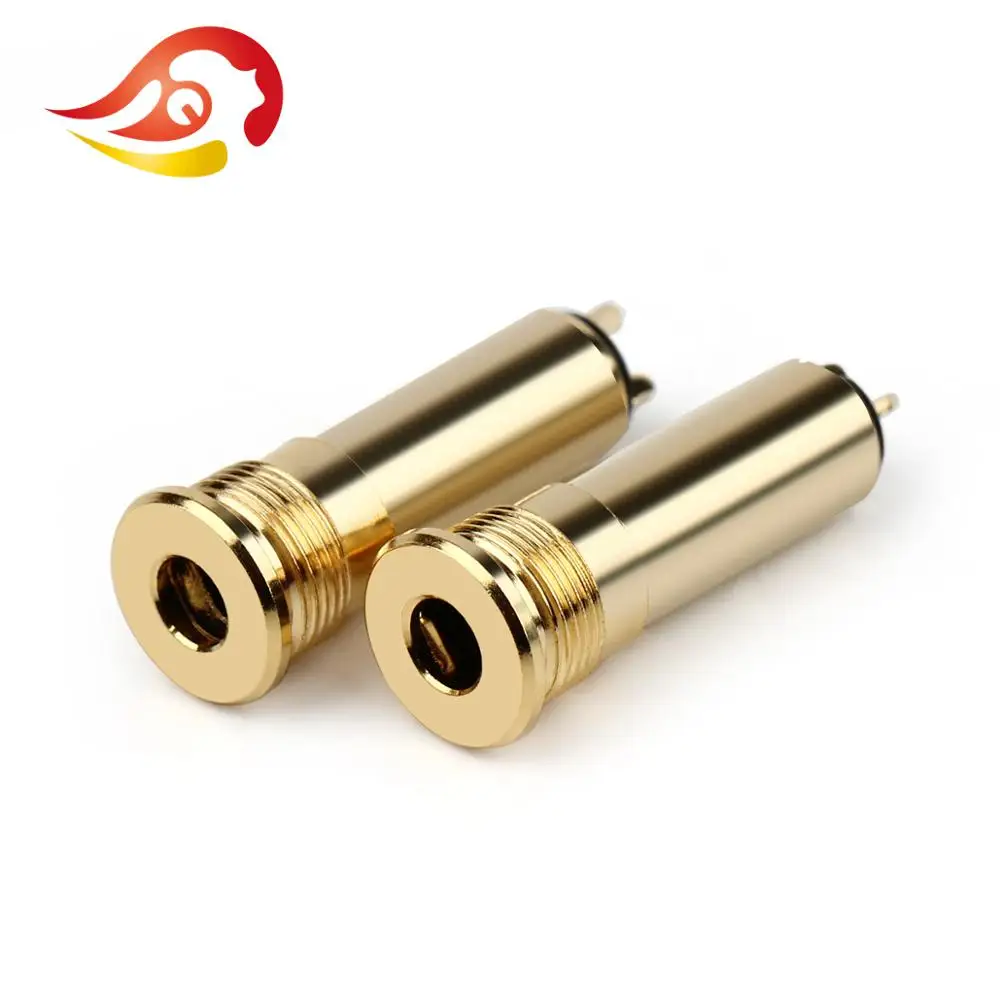 QYFANG 2.5mm 4 Pole 3 Contact Earphone Female Plug Gold Plated Copper Audio Jack Metal Adapter HiFi Headphone Wire Connector