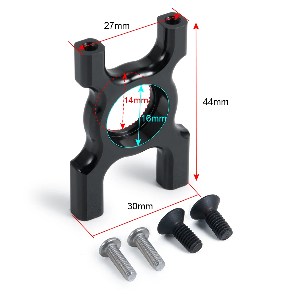 AXSPEED Aluminum Alloy Middle Differential Front Fixed Mount with Screws for 1/8 KRATON 6S RC Car Truck Upgrade Parts