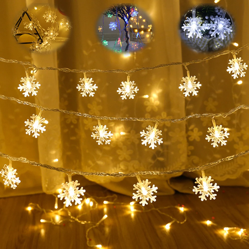 40/100 Led Star Light String Twinkle Slingers Batterij Aangedreven Lamp Vakantie Nieuwe Jaar Kerst Decoraties Voor Huis Fairy Lights