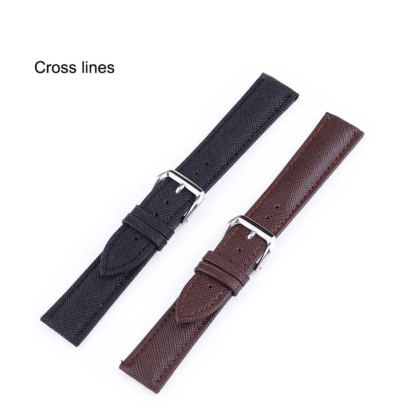 UTHAI P01 22mm Watch Band Leather Straps 12-24mm Watch Accessories High Quality Brown Colors Watchbands