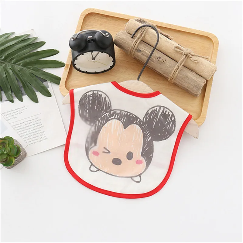 1pcs cute baby bib EVA waterproof sleeveless lunch bib baby Disney cartoon feeding cloth children baby apron adjustable new