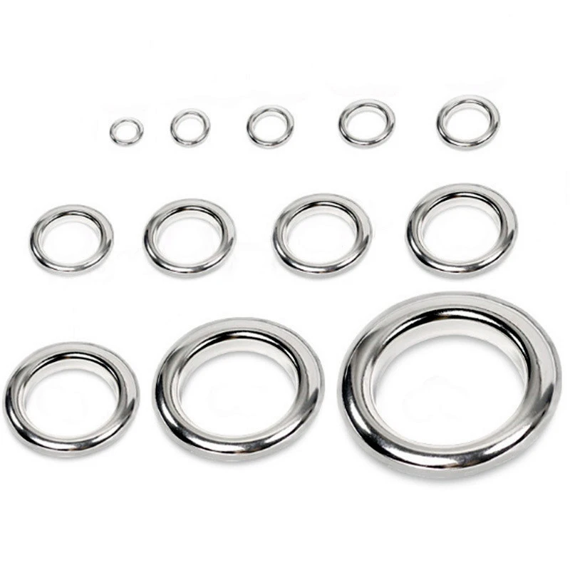 1000pcs Fishing Accessories Solid Stamping Rings SUS304 Lure Bait Fishhook Connecting Jigging Tackles Pesca Wholesale By Bulk