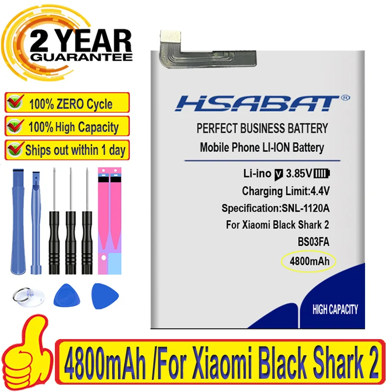 BSO1FA BS08FA BS03FA BSO3FA Battery for Xiaomi Black Shark 2 Shark2 /Black Shark 2 Pro Shark 4 Hello 4 Black Shark 1