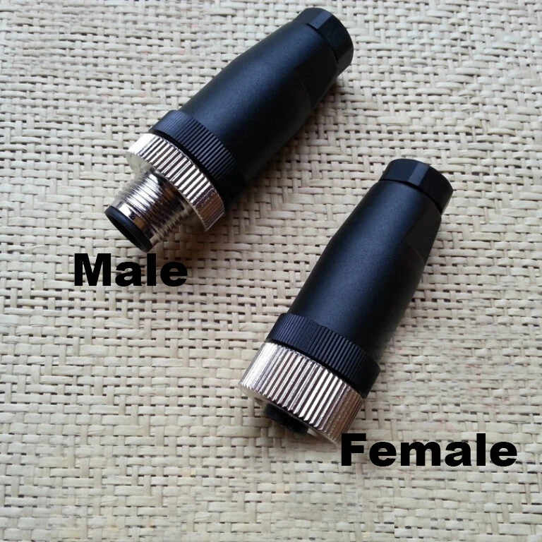 10pc M12 Aviation Connector plug interface 4-8Core Wateproof Aviation head Male Female socket