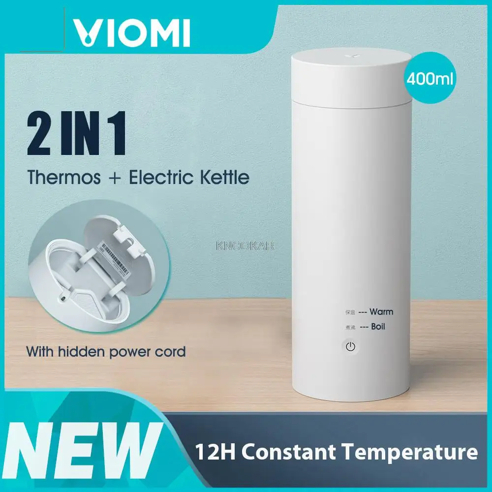 

Viomi Waterkoker Elektrische Fles Cup Draagbare Verwarming Thermische Mok Voor Koffie Melk Poeder Reizen Waterkoker 400Ml 220V