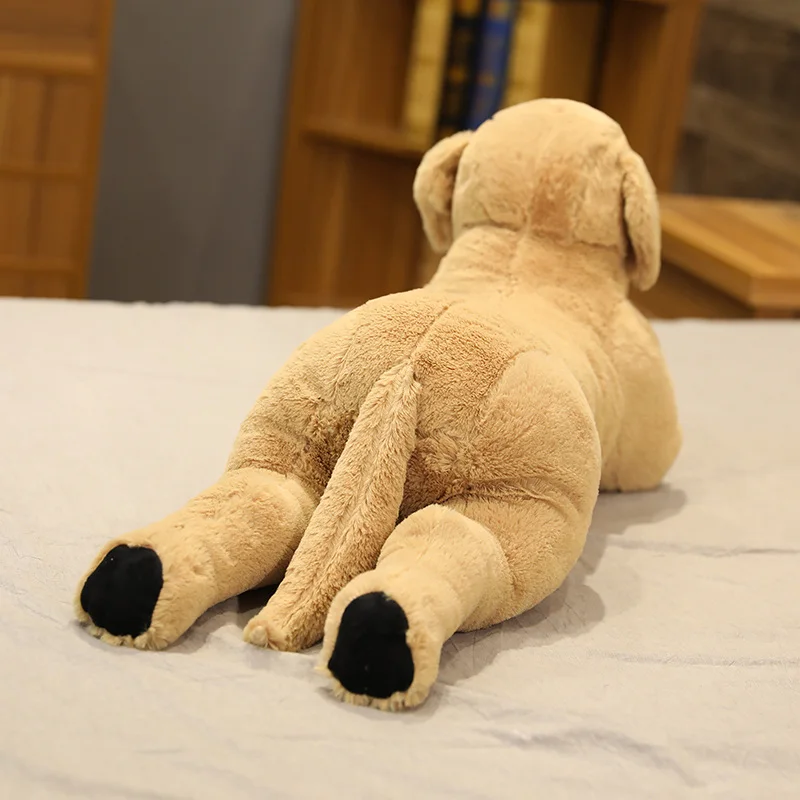 Super Simulation Mum&Kids Labrador Dog PLush Toy Stuffed Lifelike Golden Retriever animals Doll toys for Cub Dog toys