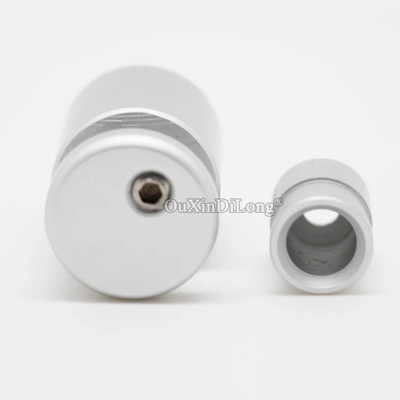 8PCS Aluminum Alloy Acrylic Advertising Nails D25xH37mm No Drilling Edge Grips & Clips Sign Standoffs Billboard Fixing Screws