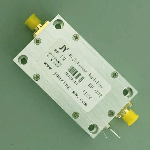 

RF Microwave Broadband High Linear Power Amplifier 30-1200MHz RF Power Amplifier 0.2W 12V