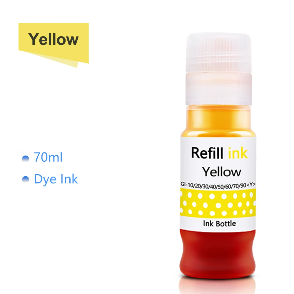 Refill Ink Kit For Canon GI-10 20 30 40 PIXMA G6010 G5020 G6020 G7020 G5030 G6030 G5040 G6040 GM2010 GM2030 GM2040 Printer