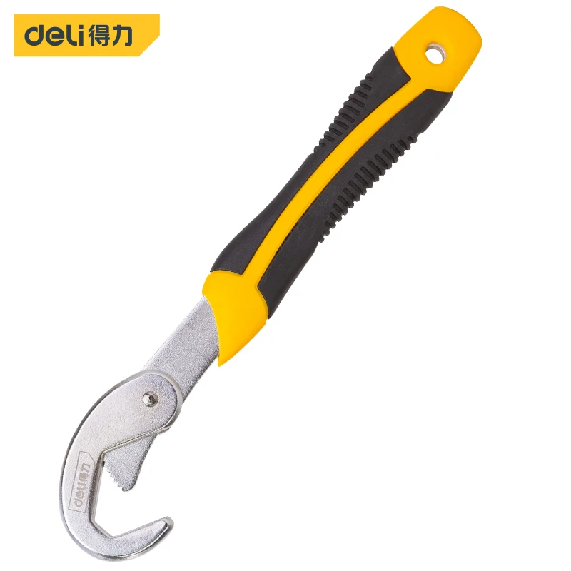 

deli Multi-Function Adjustable Portable Non-slip Torque Ratchet Oil Filter Repair Pipe Spanner Wrench Hand Tools High Quality