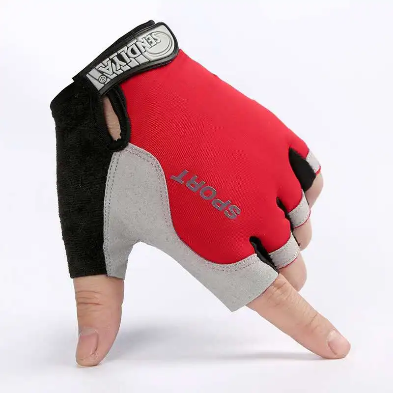 Guantes deportivos de medio dedo para hombre, protector solar de seda de hielo para entrenamiento militar, conducción al aire libre,