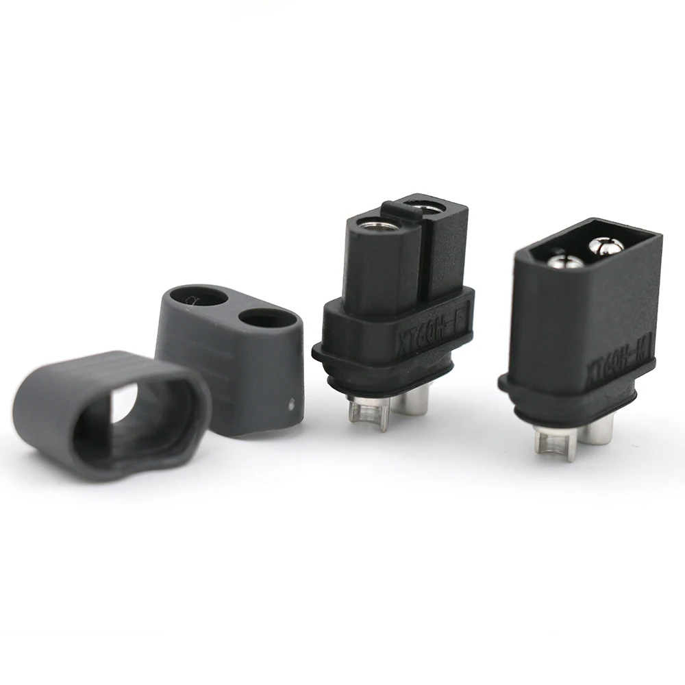 10 x Amass XT60+ XT60H Steckverbinder mit Schutzhülle, 5 Stecker, 5 Buchsen (5 Paare) für RC-Lipo-Akku, RC-Drohne, Auto, Boot – Detail 15