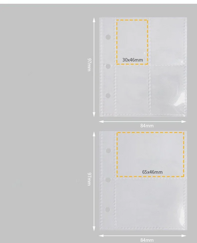 MINKYS Neue Ankunft Kawaii Bling Stern 1/2/3 zoll Kpop Photocards Sammeln Buch 3 Ringe Bindemittel Karten Organizer Buch Schreibwaren – Detail 1
