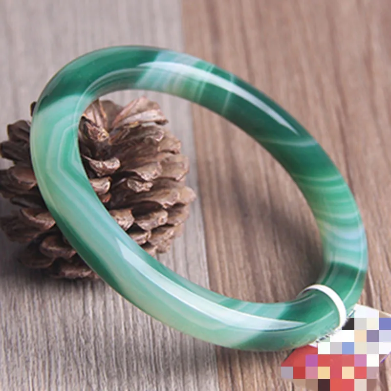 Natural Colour Original Ecological Pattern Jade Bangles Bracelets  Elegant Princess Best Jewelry