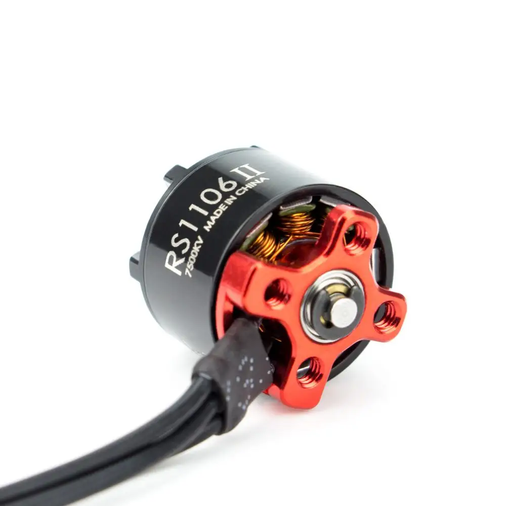 Motor sin escobillas EMAX RS1106 II 4500KV 6000KV 7500KV, micromotor CCW para Dron de carreras, Avión RC, venta de liquidación