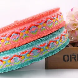 3Yards High-quality Ethnic Vintage Embroidered Ribbons Fabric DIY Headwear Garment Bag Decoration Sewing Accessories