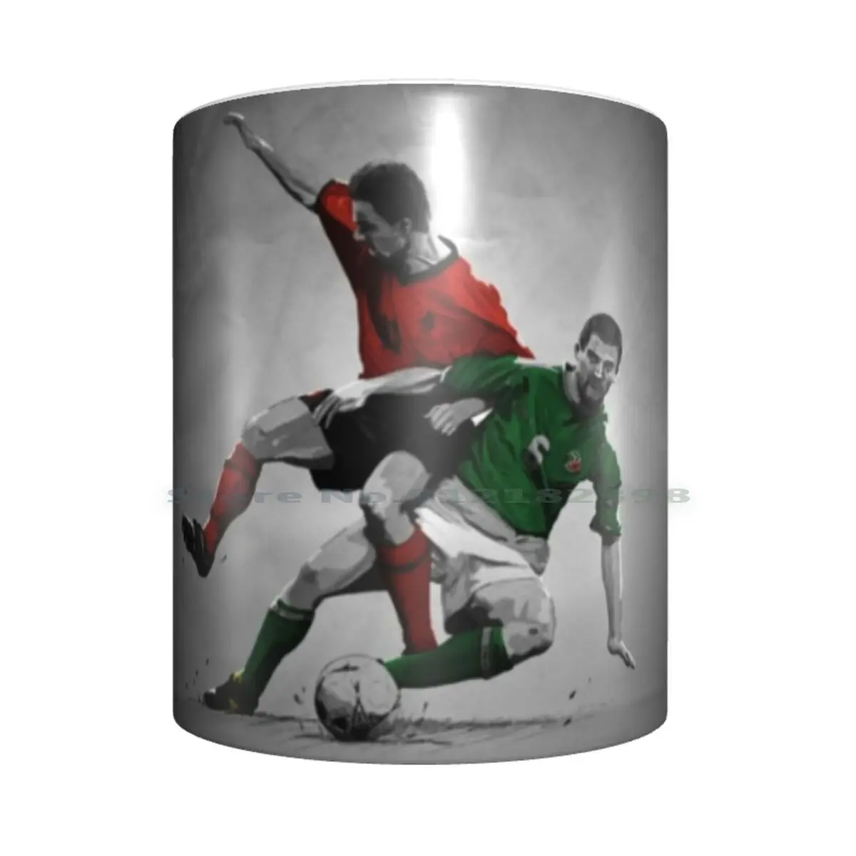 Roy keane v overmars-irlanda v holanda cerâmica canecas de café leite caneca de chá irlanda dublin ybig coybig eire footballart