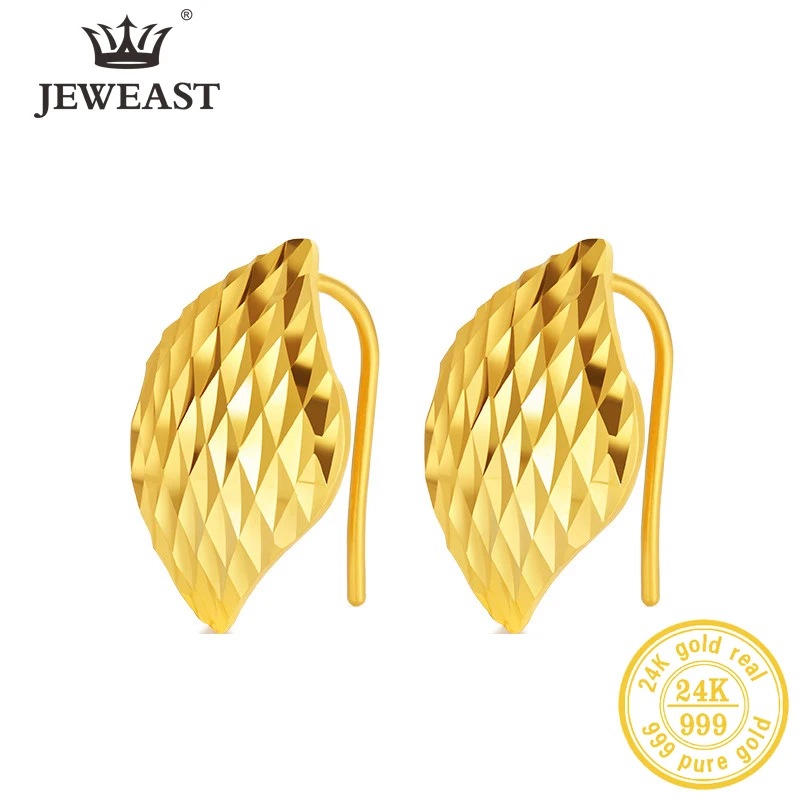 24K Pure Gold Earring Real AU 999 Solid Gold Earrings Nice Good Hollow Ball Tassel Upscale Trendy Fine Jewelry Hot Sell New 2023