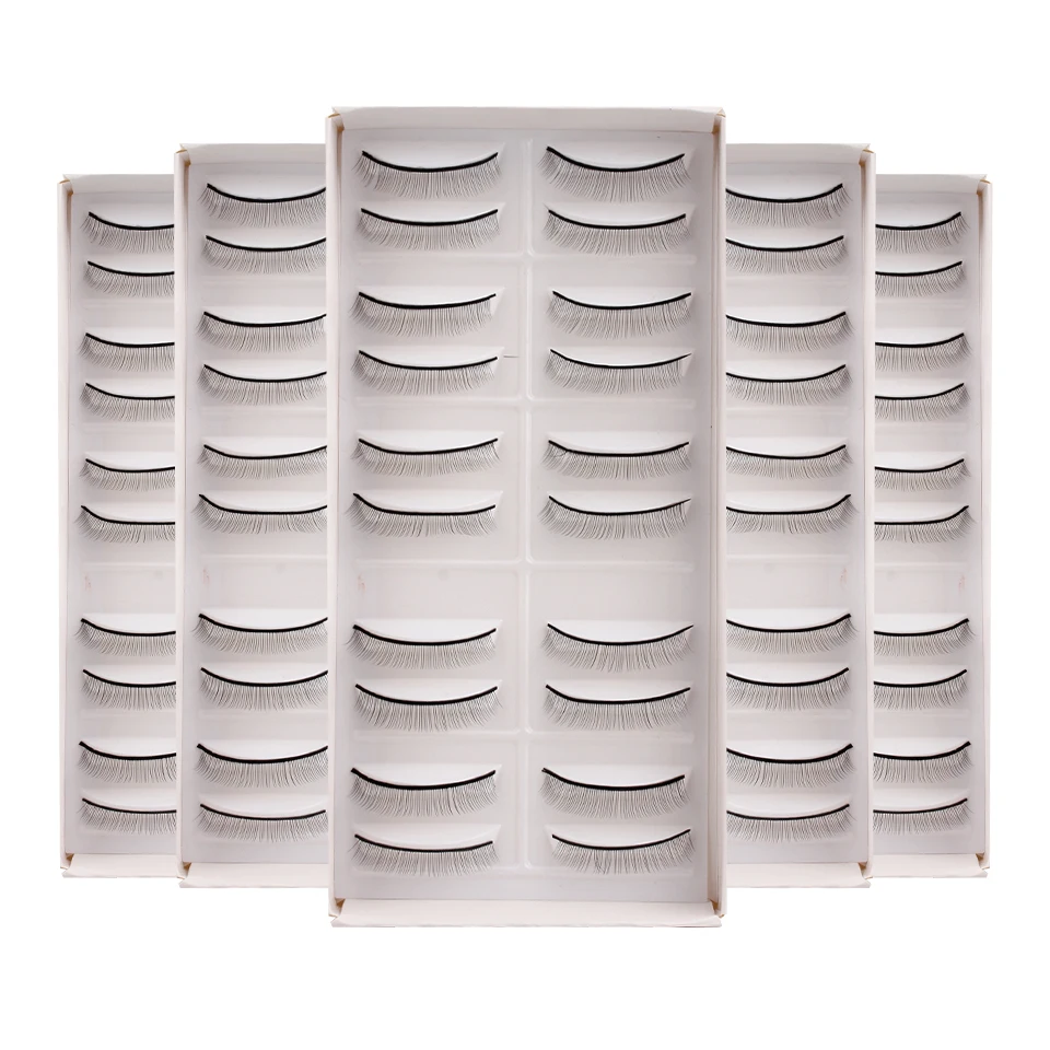 5/10 ペア練習つけまつげナチュラルソフトトレーニングまつげまつげエクステンション練習美容メイクツール