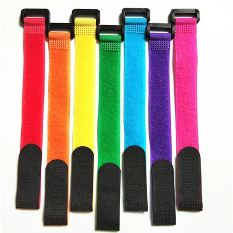 Fishing Rod Tie Holders Nylon Straps Convenient Straps Road Fishing Rod Straps Colorful Micro-Stretch Winding Straps