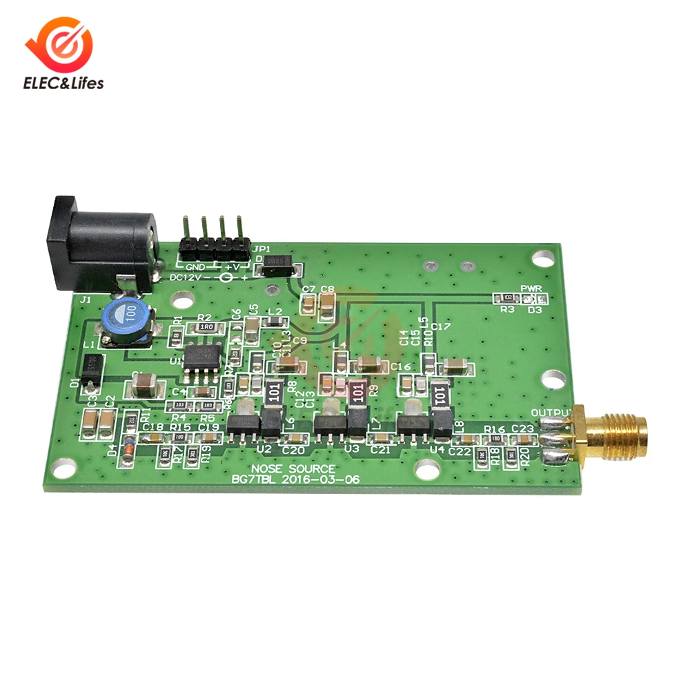 DC 12V 0.3A Noise jam Source Simple Spectrum External Generator Tracking SMA Source Case DC12V/0.3A tracking Signal Generator