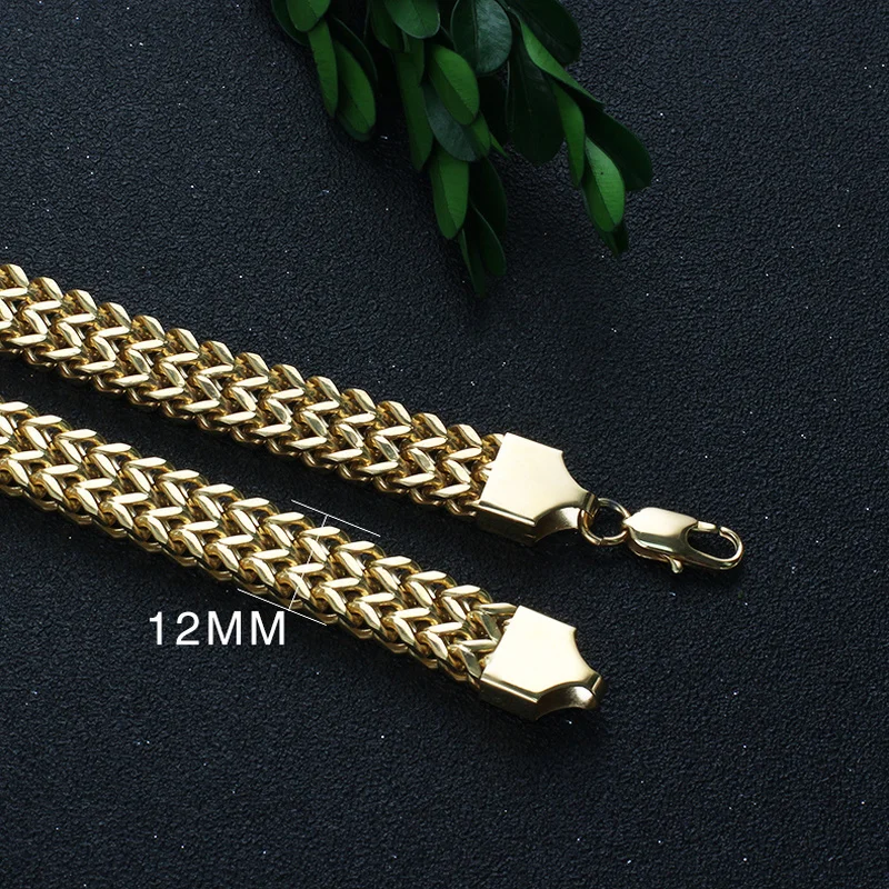 2021 Fashion 316L Stainless Steel Necklace  for Men Women Gold Color Hip Hop Punk Necklace Chains Party Jewelry Gift Wholesale